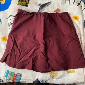 Burgundy Skirt